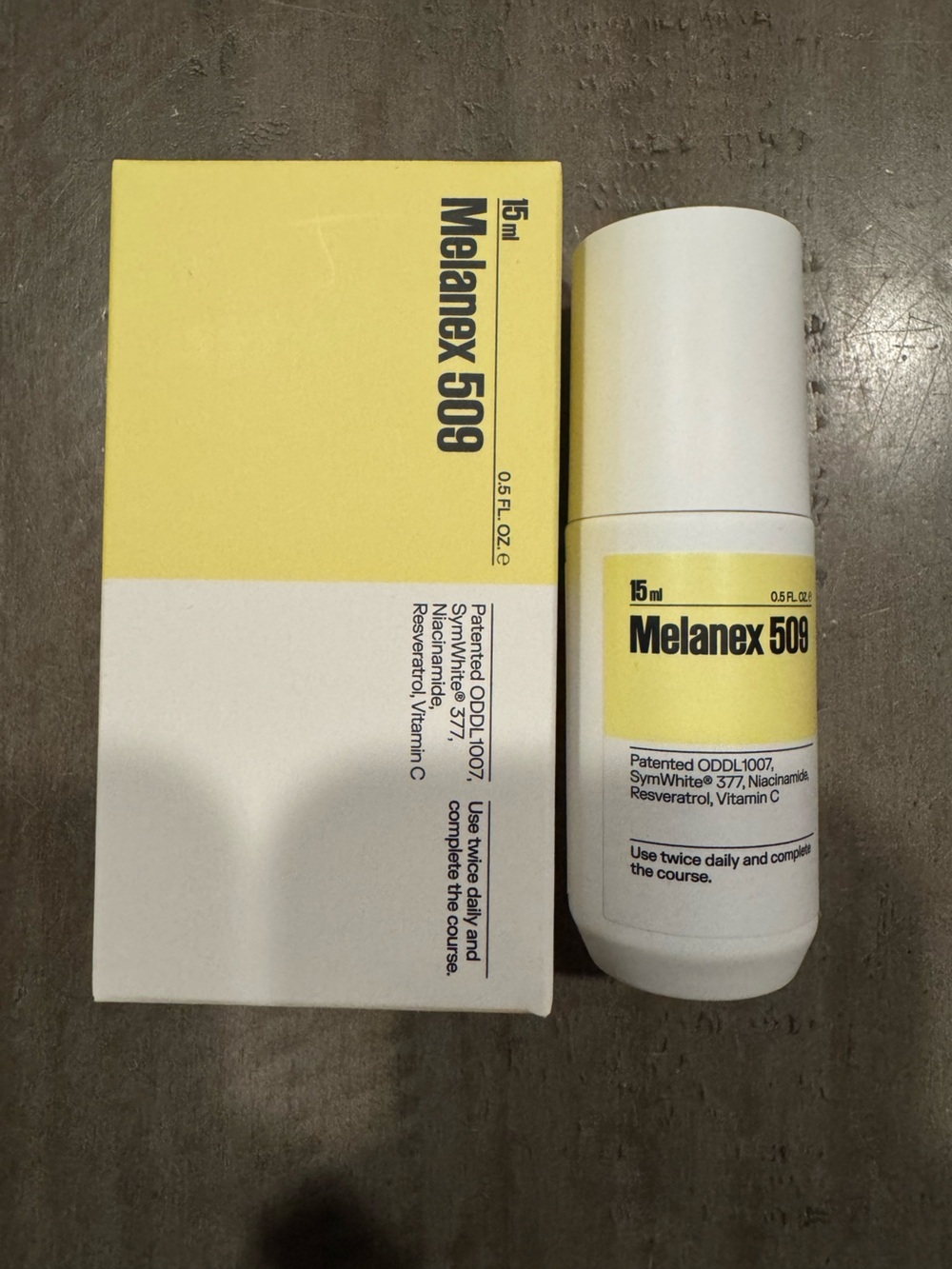 Melanex 509 Skin Treatment 15ml/.5 oz  Exp 3/28